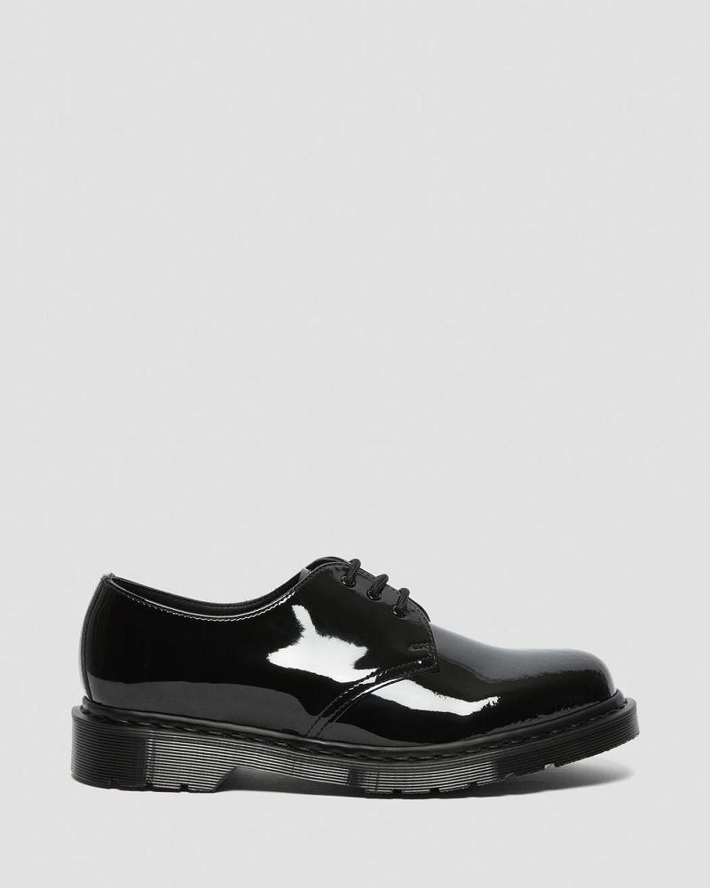 Zapatos Oxford Dr Martens 1461 Made in England Mono Charol Cuero Hombre Negros | MX 21KOR